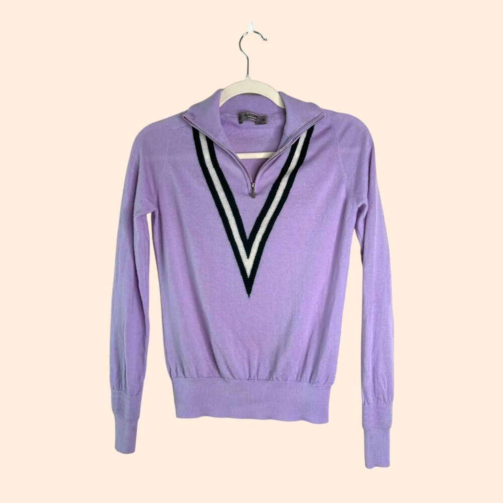 G/FORE Cashmere Quarter Zip Sweater